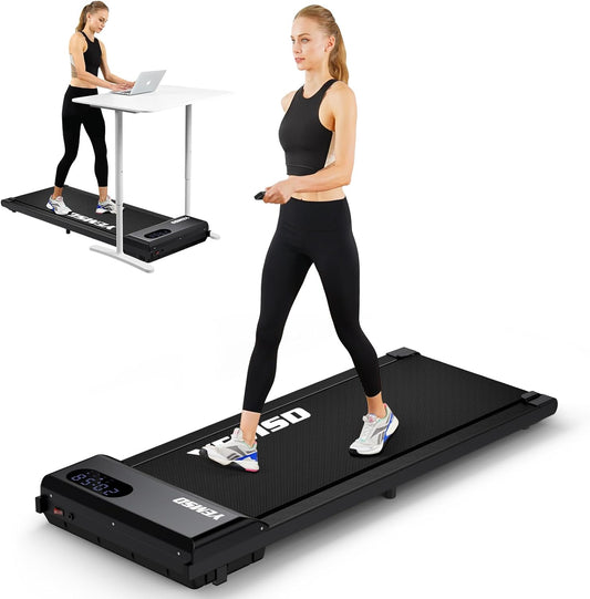 Walking Pad, Walking Pad Treadmill 330 lb Capacity, 3 in 1 Portable Under Desk Treadmill for Home and Office with Remote Control, LED Display